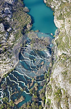 The canyon and RoÅ¡ki slap in Krka National Park