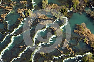 The canyon and RoÅ¡ki slap in Krka National Park