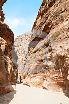 Canyon Siq, road to Petra