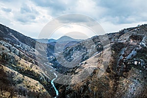 The canyon of Tara river (Kanjon rijeke Tare) in Montenegro photo