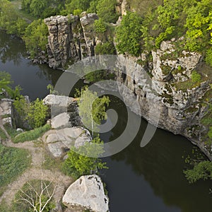 Canyon in the village of Buki, Cherkasy region, Ukraine