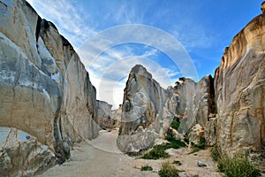 Canyon of weathering granite in Fujian, China