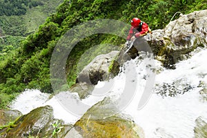 Canyoning Expert Opening A New Route For Tourists