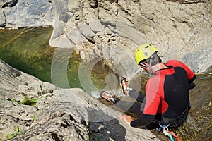 Canyoning in Pyrenees