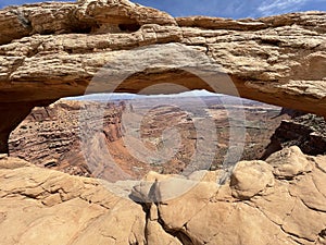 Canyonlands National Park - Looking through the eye of the Mesa Arch