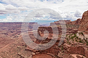 Canyonlands - Scenic view from Shafer Trail Viewpoint in Canyonlands National Park near Moab, Utah, USA