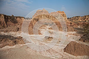 Canyons formed by soil erosion