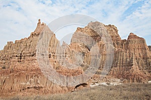 Canyons formed by soil erosion