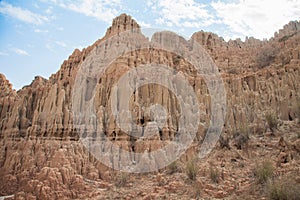 Canyons formed by soil erosion