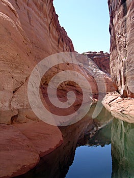 Canyons in Lake Powell of Lake Powell. photo