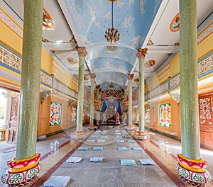 The Cao Dai temple in Hoi An, Vietnam