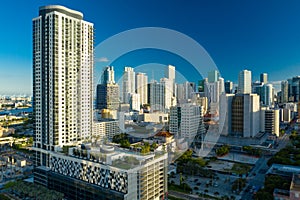 Caoba Downtown Miami highrise luxury apartments view of city in background