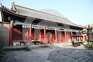 Caotang Temple in Huayi District, Shaanxi Province.