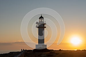 Cap de Barbarie Lighthouse in Formentera in the summer of 2021