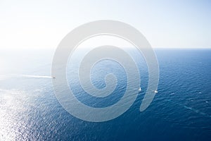 Cap de Formentor, Mallorca - Farsightedness across the Mediterranean Sea onto some boats