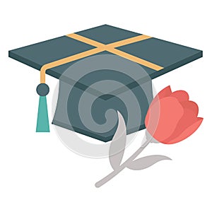 Cap, education  vector icon which can easily modify or edit