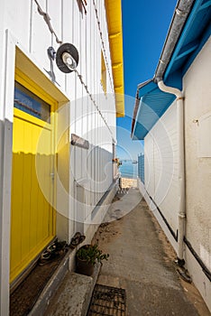 Cap Ferret, Arcachon Bay, France. Fishers houses