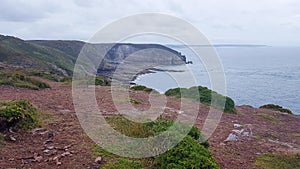 Cap FrÃ©hel is a peninsula in CÃ´tes-d`Armor, in northern Brittany France