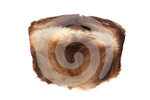 Cap from fur of a muskrat