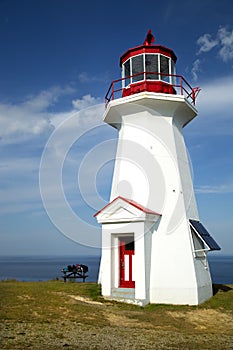 Cap gaspe lighthouse in Gaspesie, Quebec