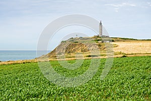 Cap Gris Nez on a cloudy day in summer