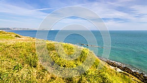 Cap Gris-Nez and English channel in France