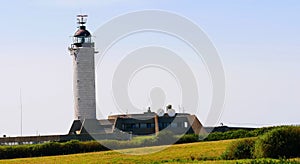 Cap Gris-Nez lighthouse on the banks of the English Channel in Pas-de-Calais on the Opal