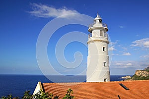 Cap Gros lighthouse in Port Soller, Mallorca photo