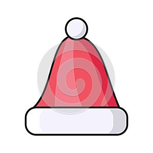 Cap vector flat color icon