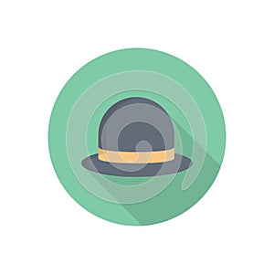 Cap vector flat color icon
