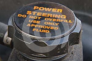 Cap of a power steering