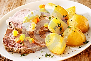 Cap or rump with potatoes