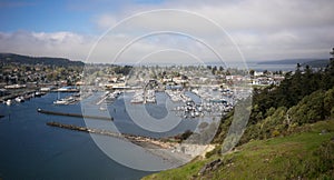 Cap Sante Marina Overlook Puget Sound Anacortes Washington