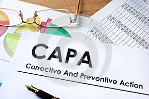 CAPA Corrective and Preventive action plans.