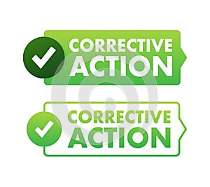 CAPA - Corrective and preventive action. Vector stock illustration