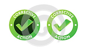 CAPA - Corrective and preventive action. Vector stock illustration