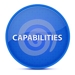 Capabilities aesthetic glossy blue round button abstract
