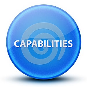 Capabilities eyeball glossy elegant blue round button abstract