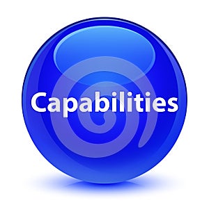 Capabilities glassy blue round button