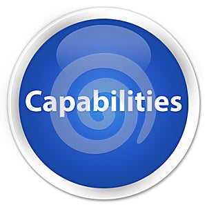 Capabilities premium blue round button