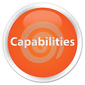 Capabilities premium orange round button