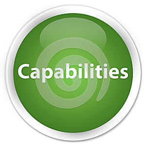 Capabilities premium soft green round button