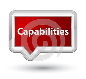 Capabilities prime red banner button
