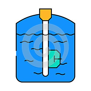capacitive sensor icon color illustration