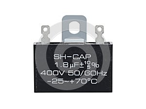 Capacitor cap run cap start for electric fan motor