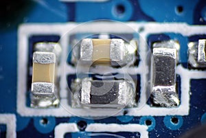 Capacitor resistor smd pcb macro