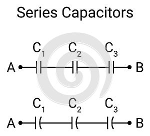 Capacitor in series connection