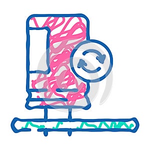 capacitor soldering electronics icon doodle illustration