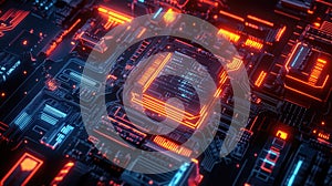 capacitors pulsating circuit board