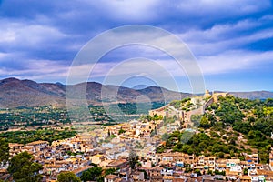 Capdepera castle in Mallorca island, Spain.